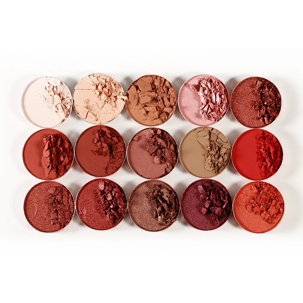 Private Label Cosmetics Makeup Eyeshadow Palette 15 Pink Crocodile Vegan Eye Shadow Pressed Powder