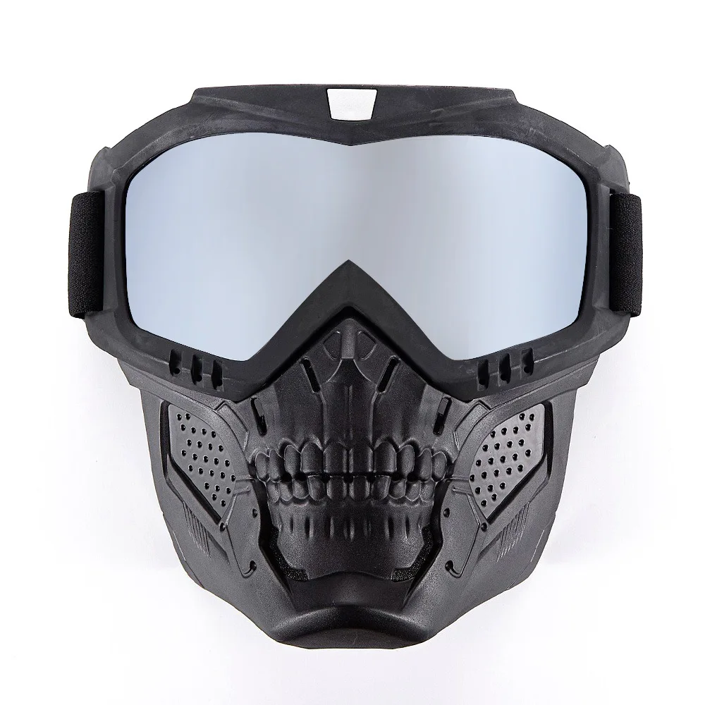 Motorcycle Helmet Goggles With Removable Face Mask Atv Dirt Bike ...
