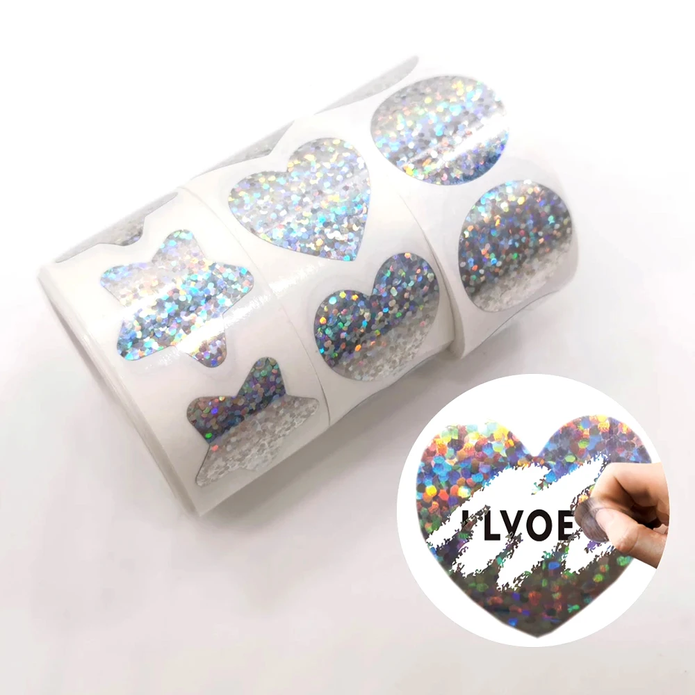 Custom Printing Gold/silver/color Scratch Off Etikett Stickers Label