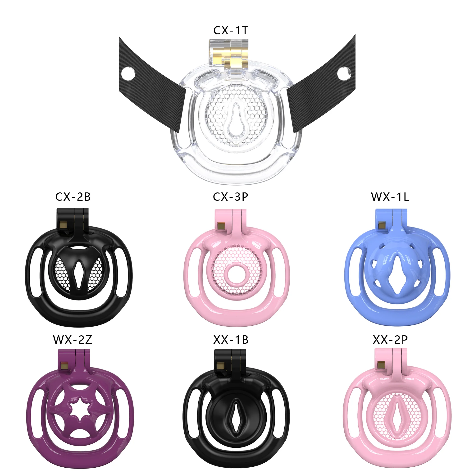 Wearable Mini Cute Small Short Male Chastity Belt Wearable Plastic Chastity Cage Penis Lock Sex Games Toys for Men