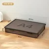 Caja de almacenamiento grande A4 gris claro