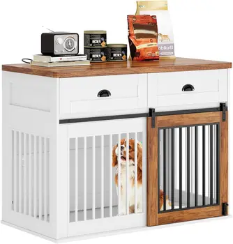 Indoor Dog House with Sliding Barn Door and Lock Rustic Sliding Barn Door Tv Stand