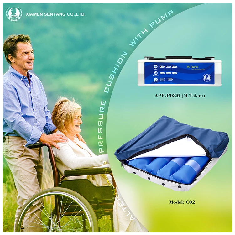 Senyang Custom Waterproof Inflatable Patient Anti Bedsore Pressure Relief Medical air Seat Pad Wheelchair Cushion for Chair