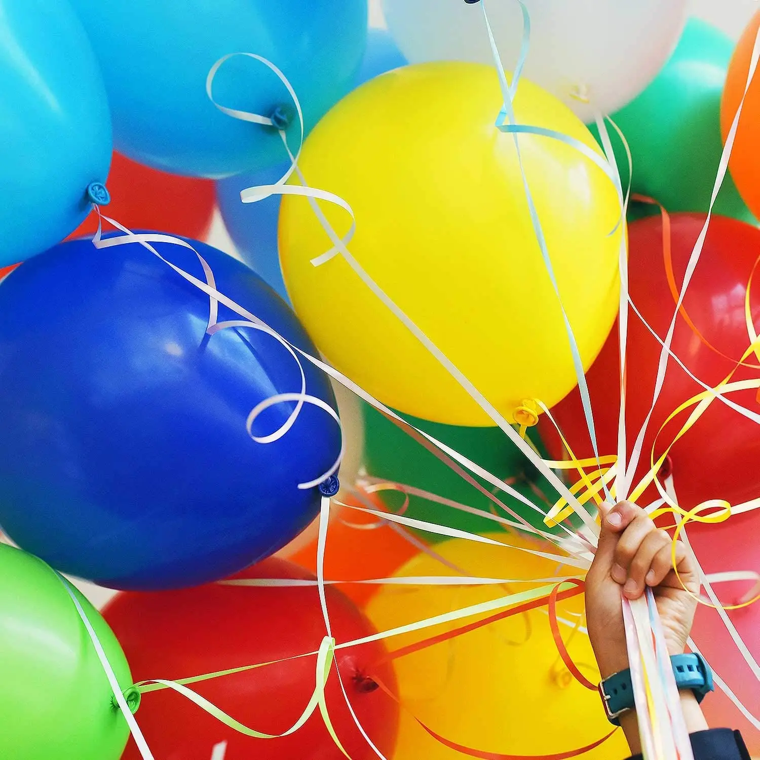 100ct Helium Quality Latex Balloons - Mixed Colors Wedding Birthday Party Bulk Lot