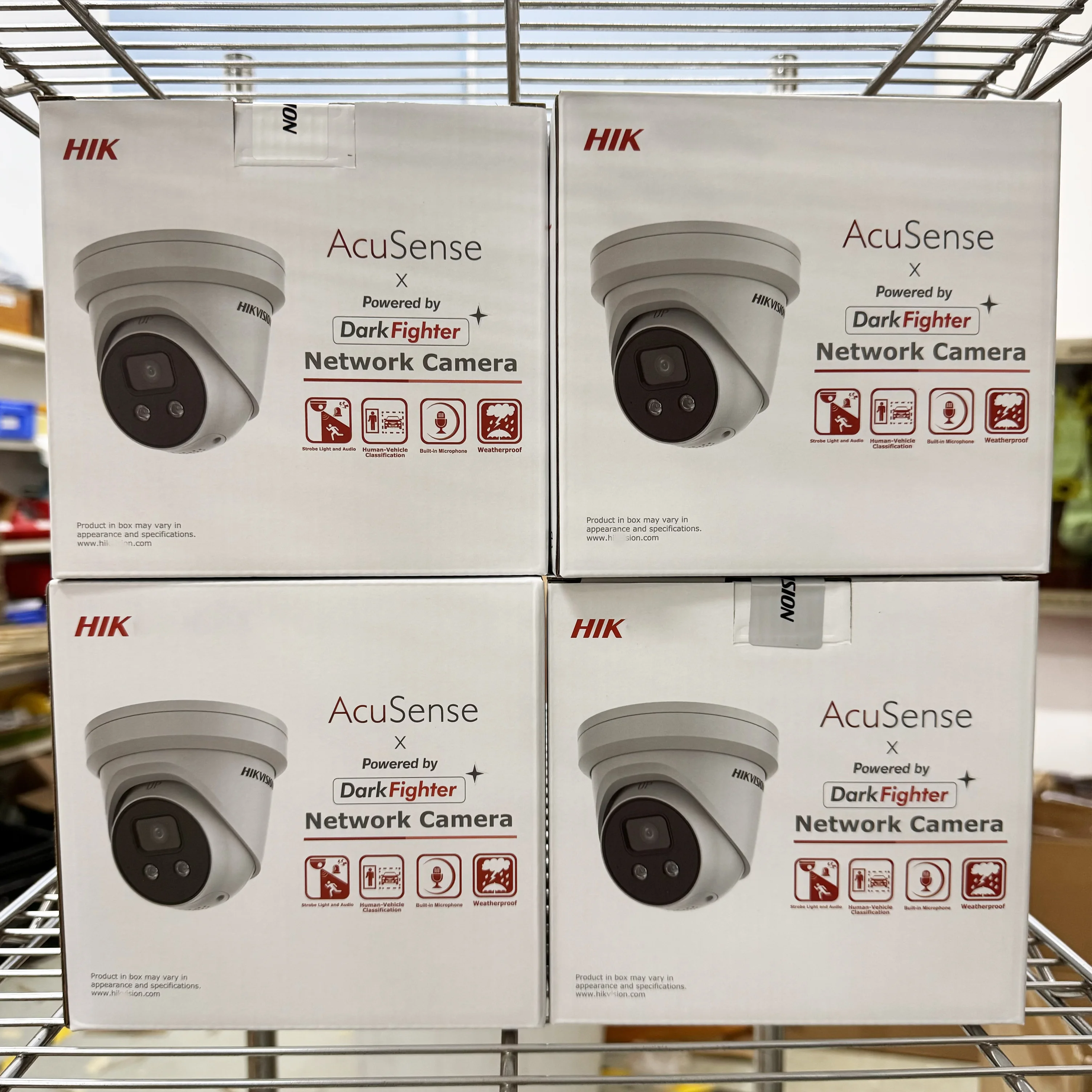 DS-2CD2386G2-ISU/SL 2.8mm HIK 8MP PoE IP Camera, 4K AcuSense Turret Network Camera with Strobe Light and Audible Warning, Built-in Mic and Speaker, Human/Vehicle Detection, Compatible with HIK NVR