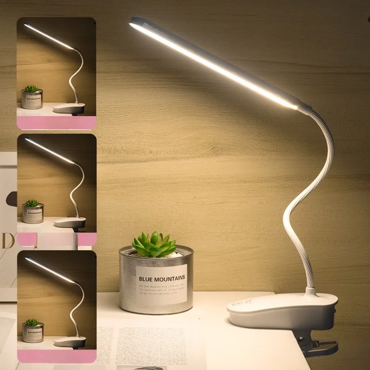 LED Eye Protection Hot Sales Dormitory Study Rechargeable Clipping Desk Lamps