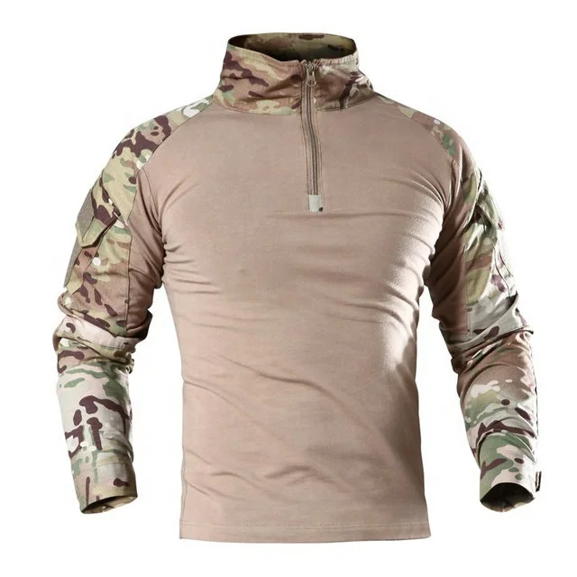 Hot Sale Tactical Tshirts  Frog Suit Stylish Long Sleeve Men's Shirts Black Green For Outdoor Training