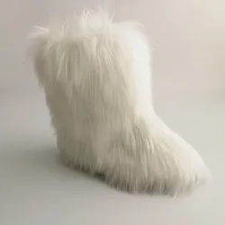 Французский новейший дизайн, зимние женские ботинки из искусственного меха для женщин, уличная домашняя обувь