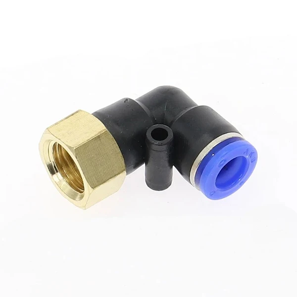 Plf 90 Degree Plastic Male Female Pneumatic Pipe Fittings Elbow ...