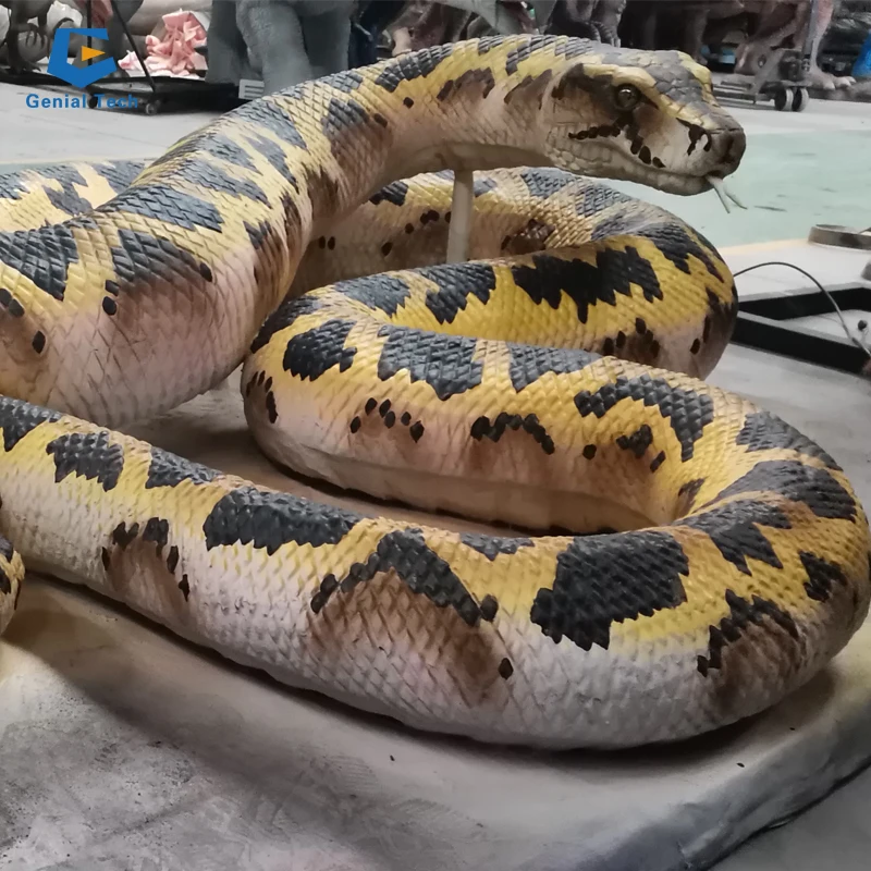 AA-11 Outdoor Amusement Park Life Size Snake Animatronic Python