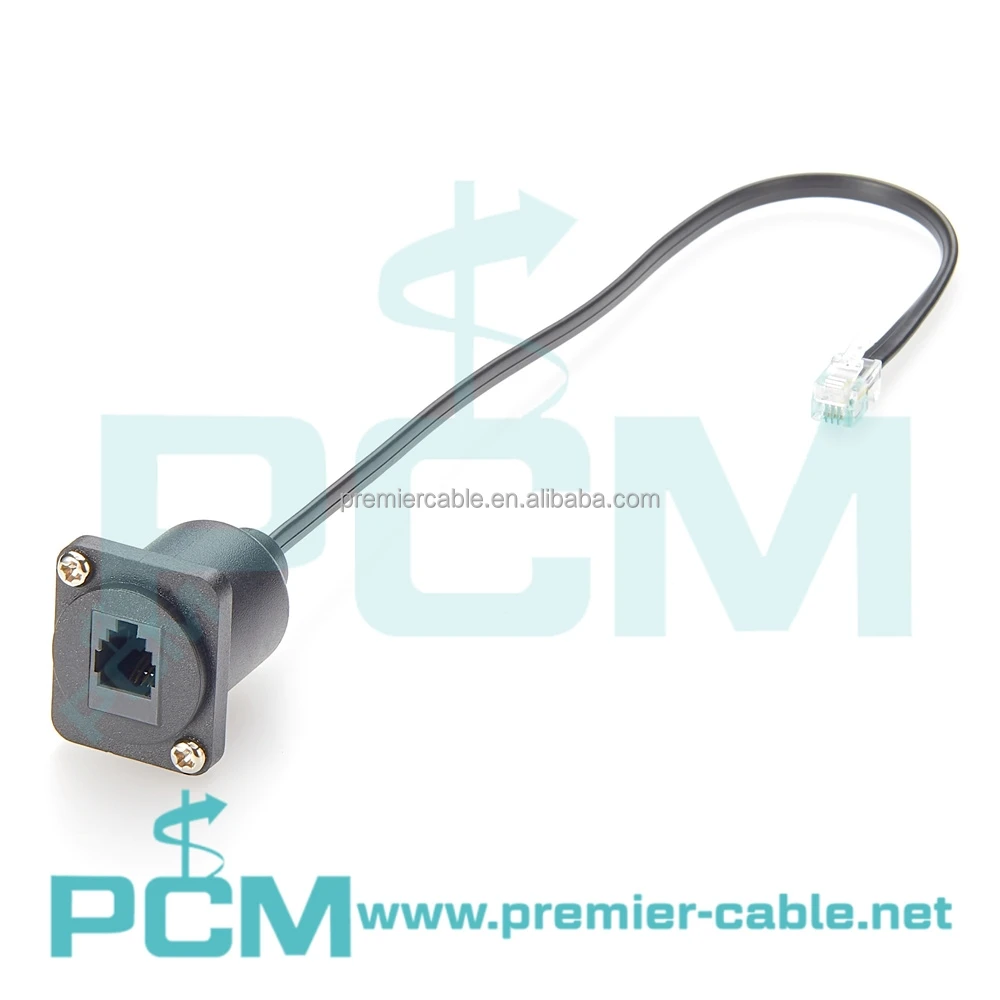 Line Cable Rj9 D-Type CAT3 RJ9 4P4C Male to Female Telephone Line Cable, RJ9 RJ11 ...