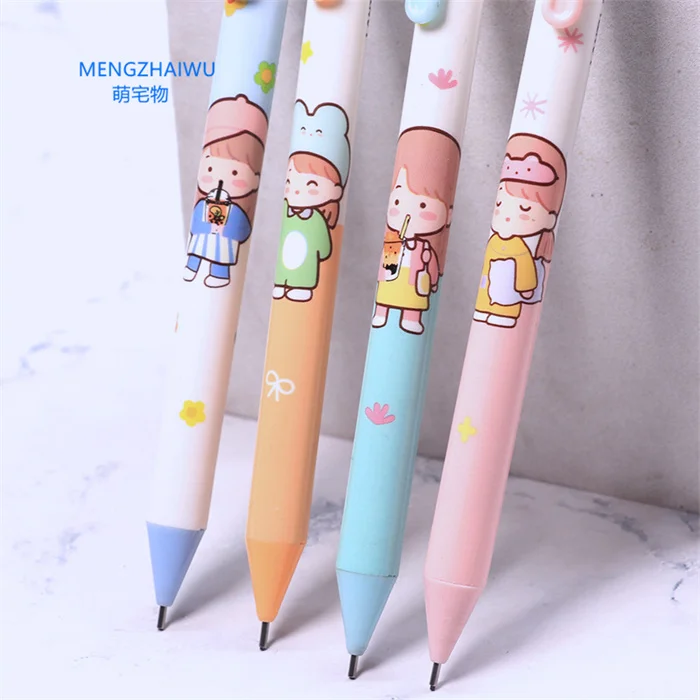 nessuna penna e matite di cancelleria kawaii carino ragazza cartone animato  2b 0.5 matita meccanica kawaii set