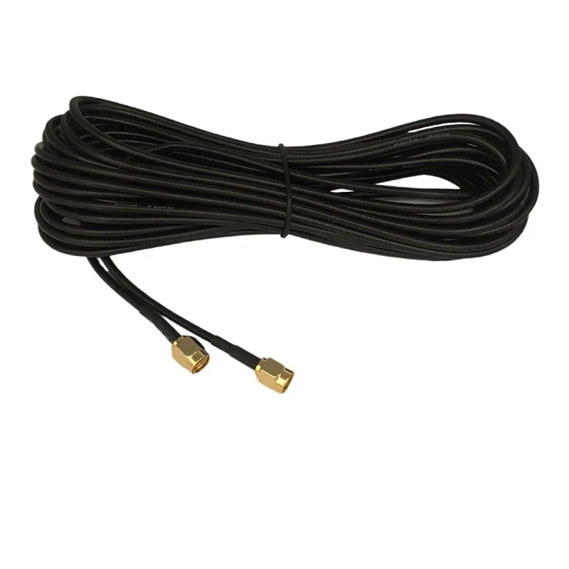 Customized 50Ω Low Loss Coaxial Cables with SMA Connectors RG58 RG174 ALSR200