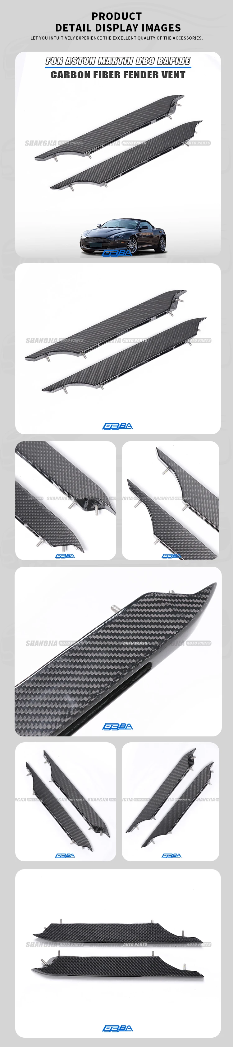 aston martin fender vents for aston martin db9 rapide 2004 2017 oe cg43 280k63 ab-3