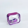 darker purple clear crossbody bag