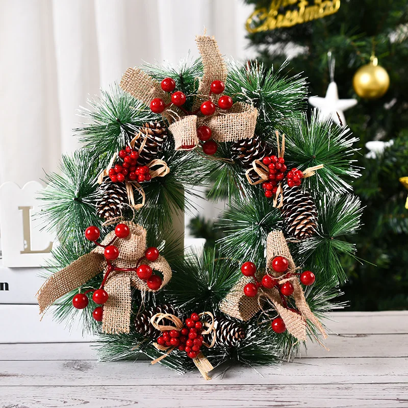 　Decorated Christmas Wreath WR-22-01-1.jpg