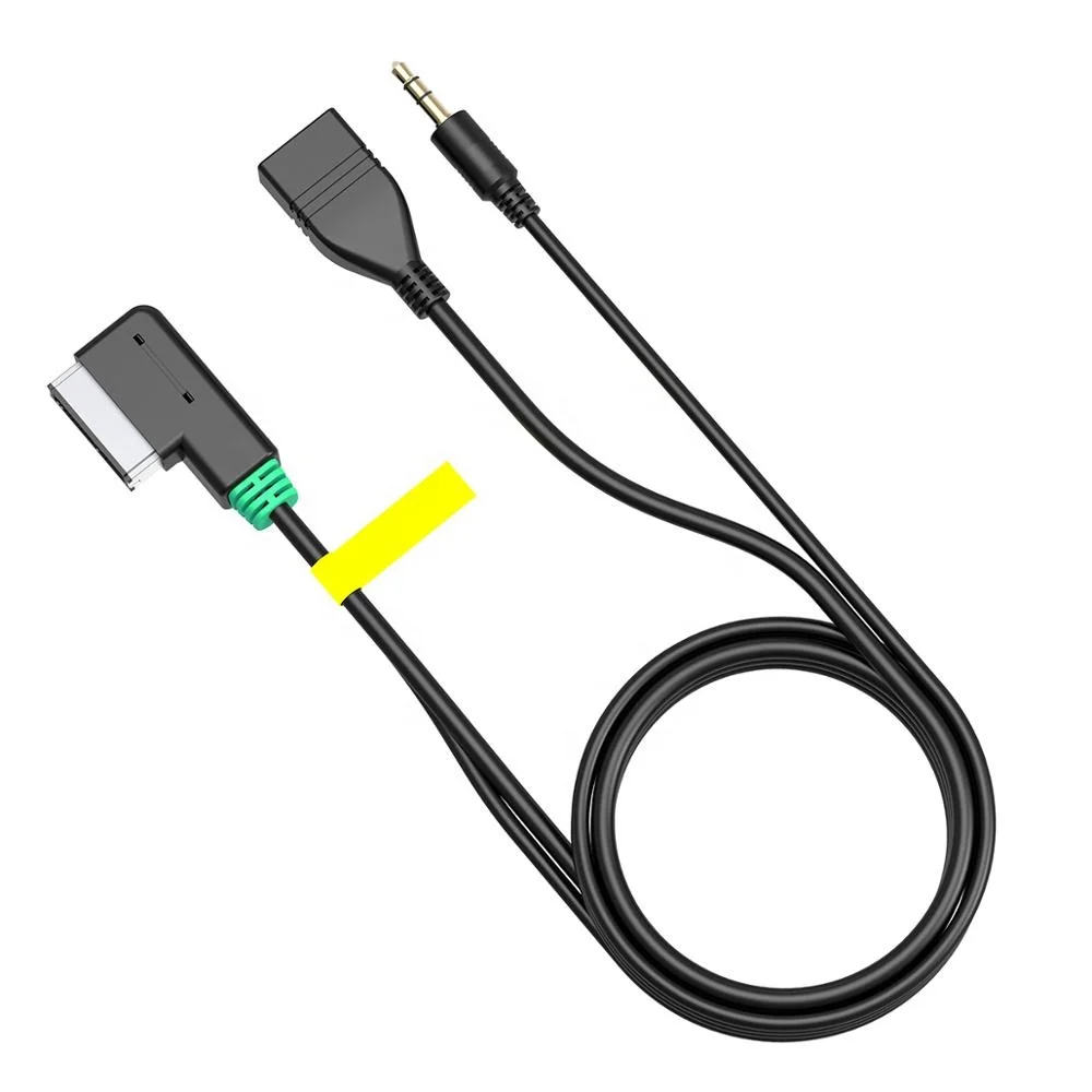 Music MP3 AMI MDI MMI Interface USB Charger & 3.5mm AUX Cable – For VW Audi A3 Q7 S5