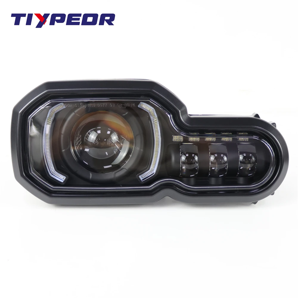 product tiypeor upgrade brighter motorcycle lights headlight for f800gs f800r f700gs f650gs adventure led projector headlight assembly-7