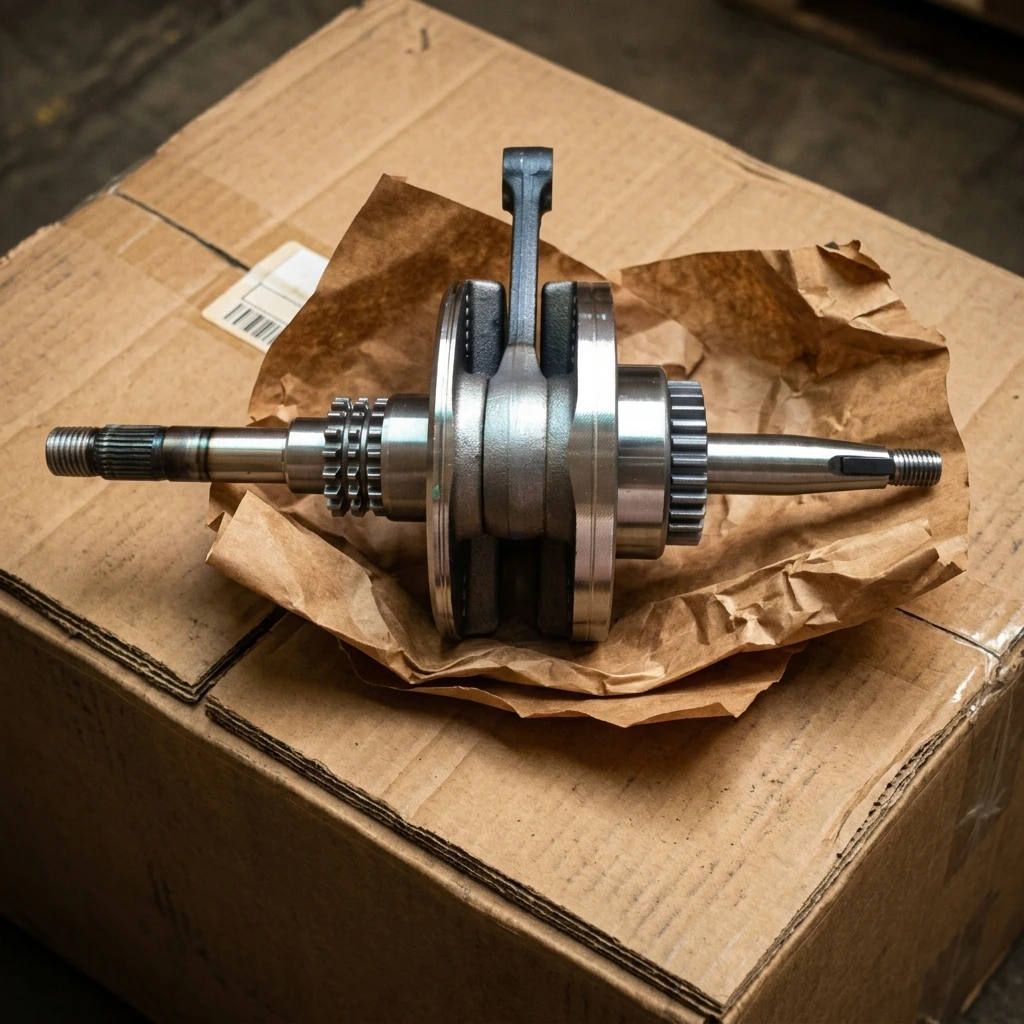 High Quality Steel Forged Motorcycle Crankshaft 48-58HRC Hardness for Spacy 110cc Engine with One Year Warranty