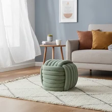 Modern Fabric Moveable Ottoman Shoe Change Stool Small Single Square Cube Seat Chair Sofa Ottoman Foot Rest Stool