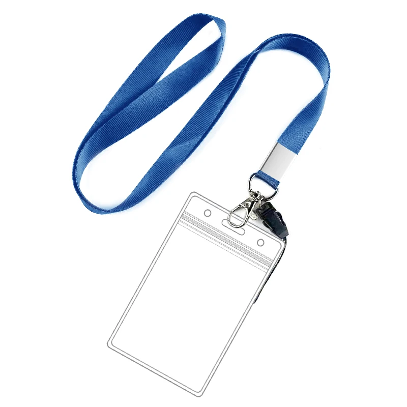 Waterproof Transparent Universal Id  Card Protector Student Id Card Holder Badge With  Lanyard