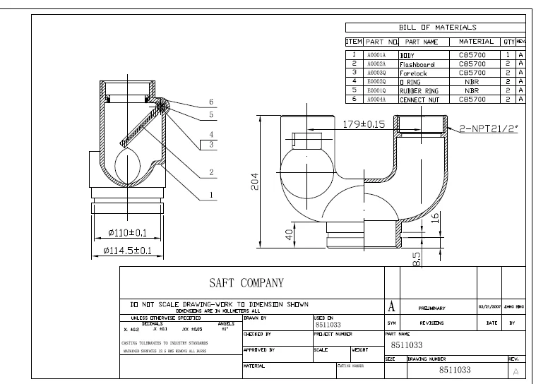 Hydrant Connection manufacture