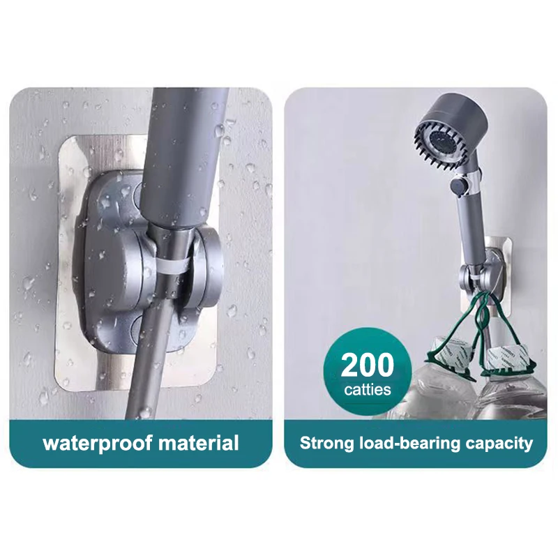 High Pressure 3 Mode Adjustable Spray Shower Head With Massage Brush