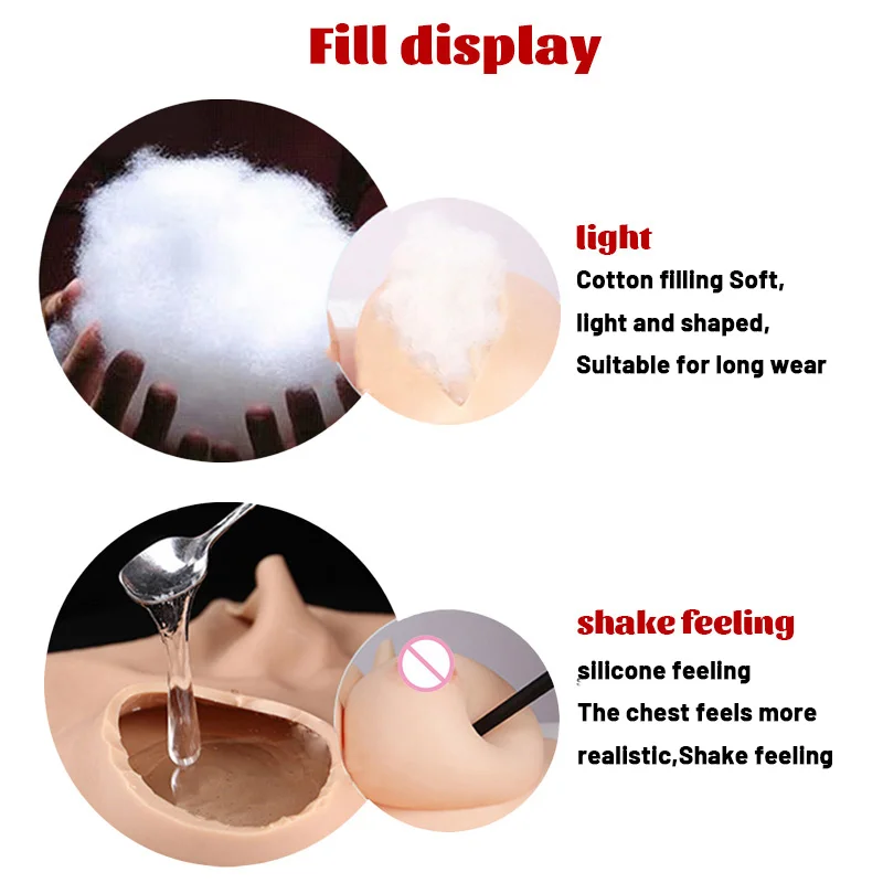 Eta Biggest Breast Form Body Suit and Artificial Boobs Big Cup Wearable Silicone Crossdresser