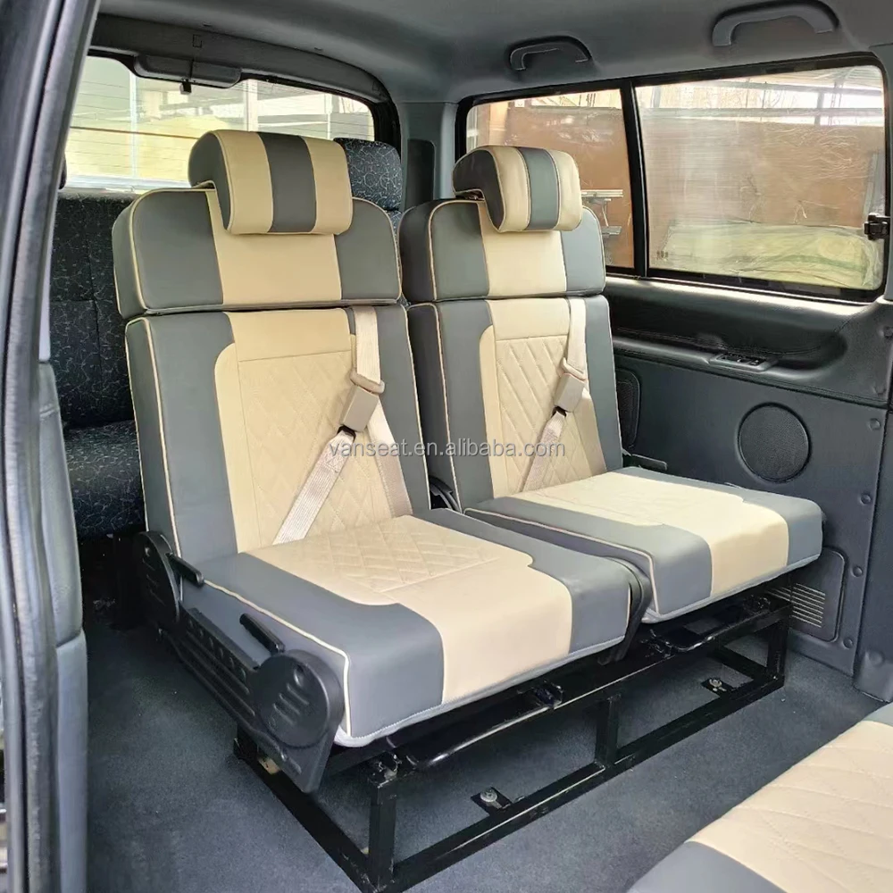 Factory Wholesale Bule Leather Car Seat Bed Custom Logo Foldable Van