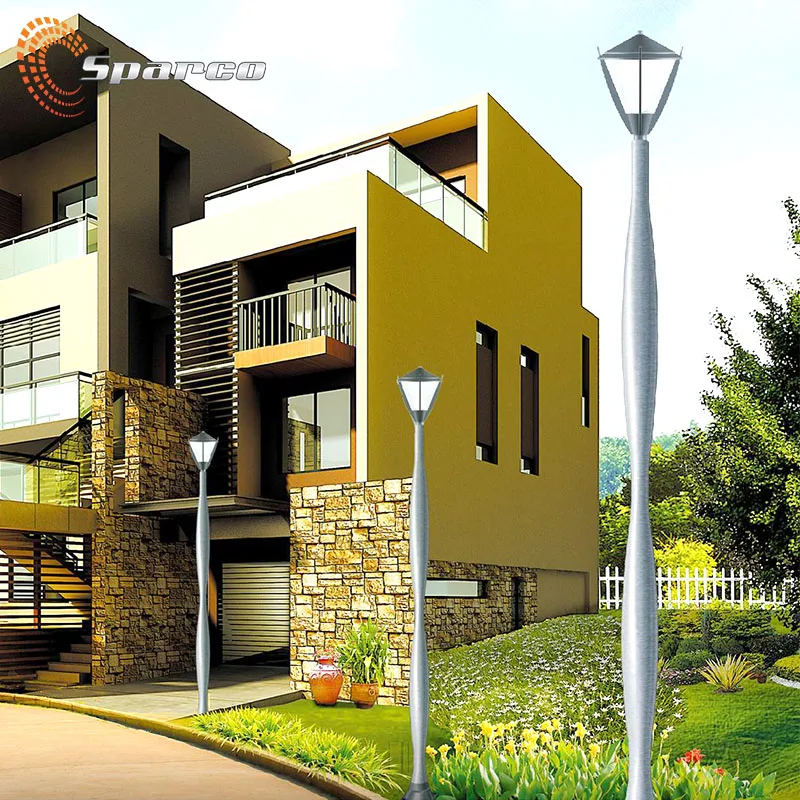 Sparco алюминий/нержавеющая сталь/горячеоцинкованная сталь устойчивые к ржавчине уличные световые стойки типы причудливых уличных фонарей
