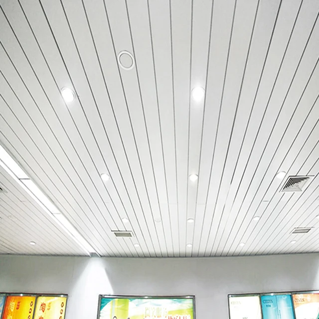Ceiling Modern Hall  Soundproof Strip Fireproof Metal Aluminum Design False Ceiling for Hall