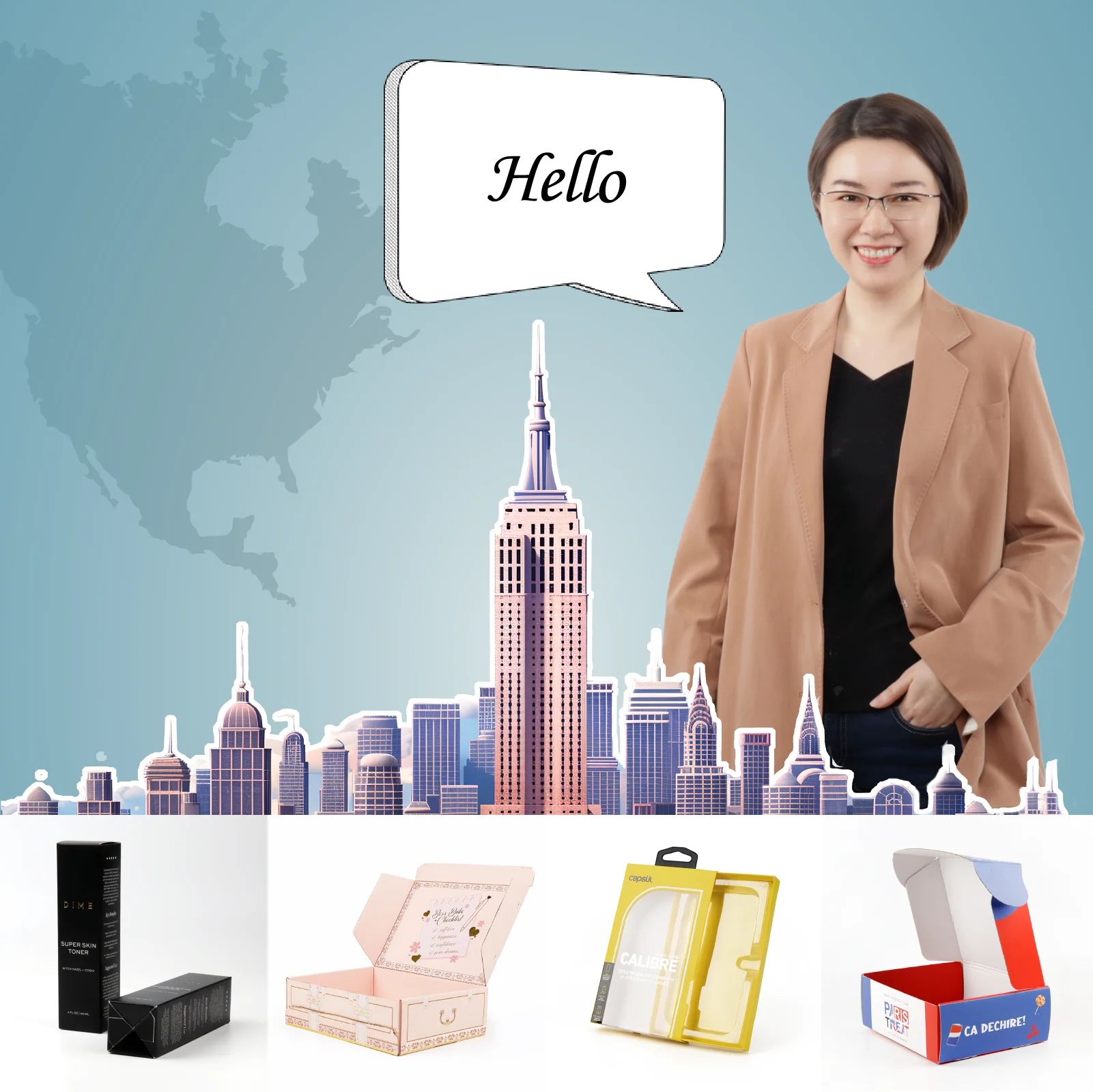 Product Customize Mailer Box Packaging Printing Clothes Apparel Corrugated Custom Wig Boxes With Logo Packaging