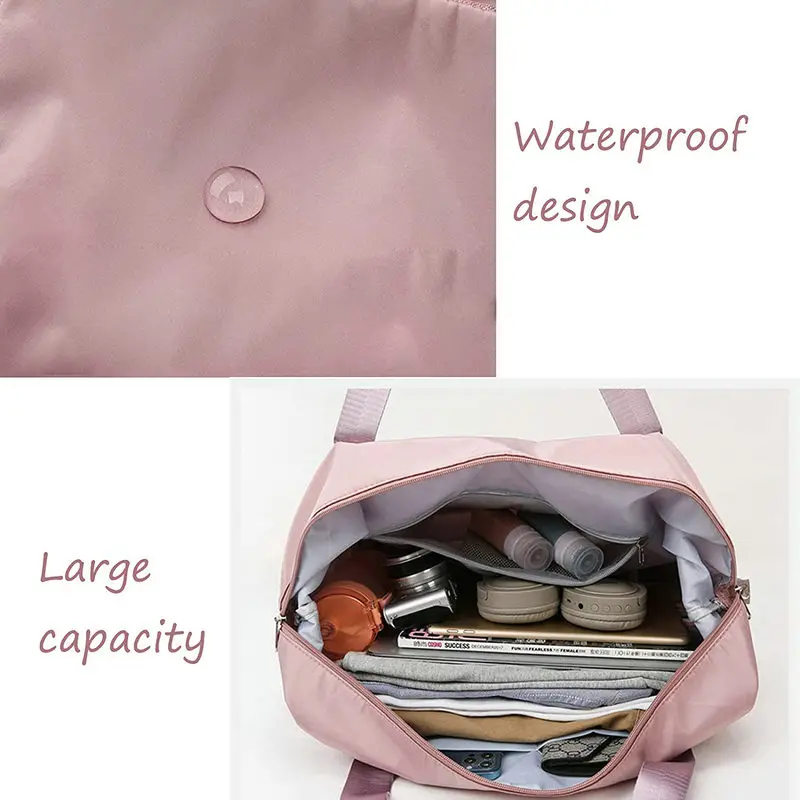 Large Capacity Folding Travel Bag Women Travel Bags Large Capacity Hand Luggage Tote Duffel Set For Lady