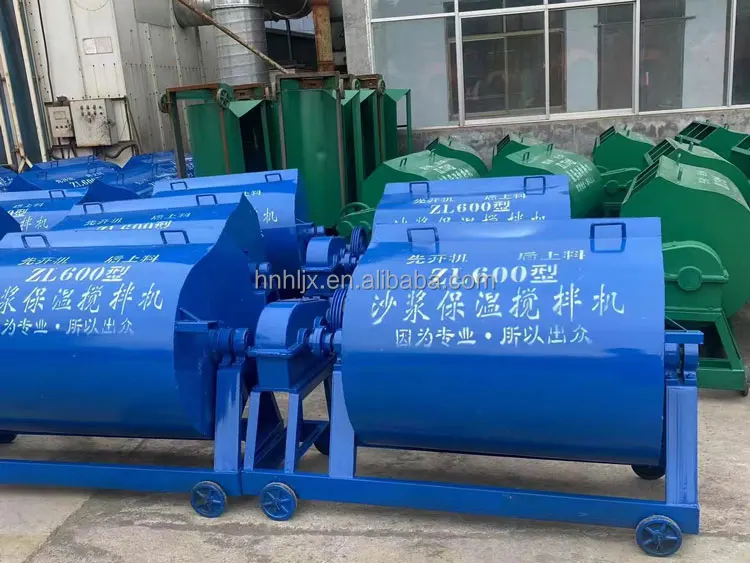 Zl500 Mobile Rollover Mortar Mixer Electric Horizontal Concrete Mortar