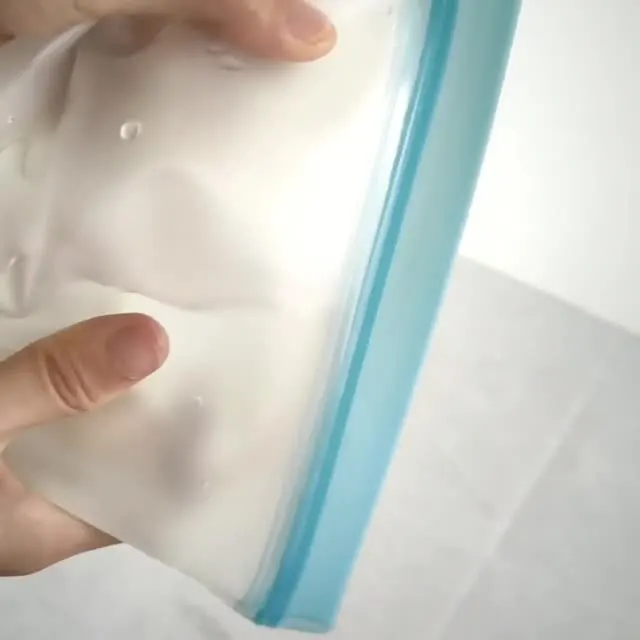 Горячая Распродажа экологически чистый герметичный многоразовый морозильник жидкий силиконовый Пакет для хранения продуктов с многоразовыми пакетами на