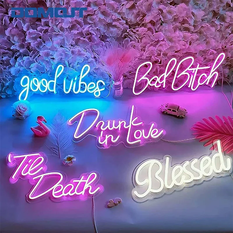 Бесплатный дизайн оптовая продажа светодиодный акриловый неоновый знак на день