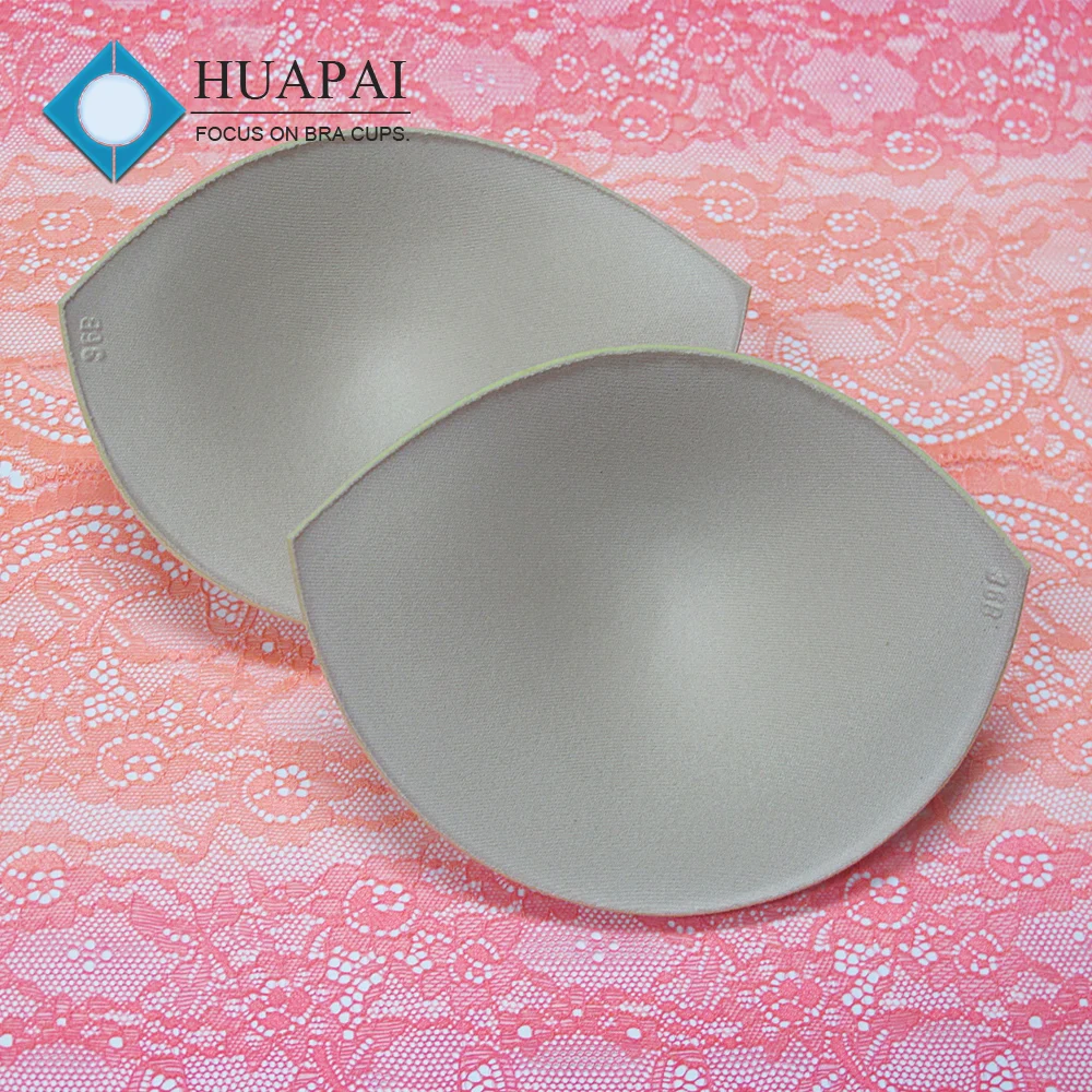 070 Small Size Padding Bra Cup Oval Shape 15mm Thick Push-up Foam Bra Pad Dress Made Quality Polyester Sponge OEM Available