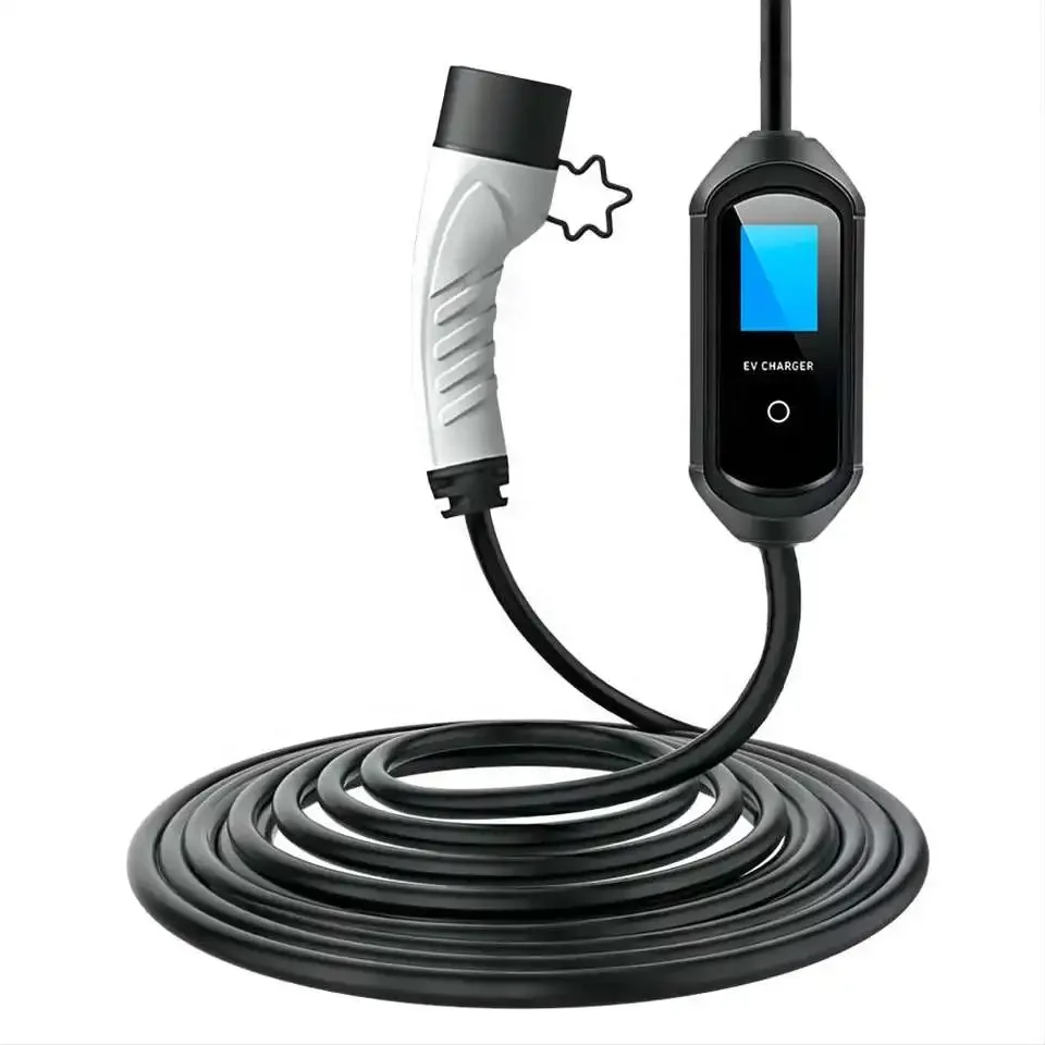 Home Use Adjustable Current 32A Level 2 EV Car Charger Type2 Type1 EV Charger GBT Charging Portable EV Charger for VW ID4