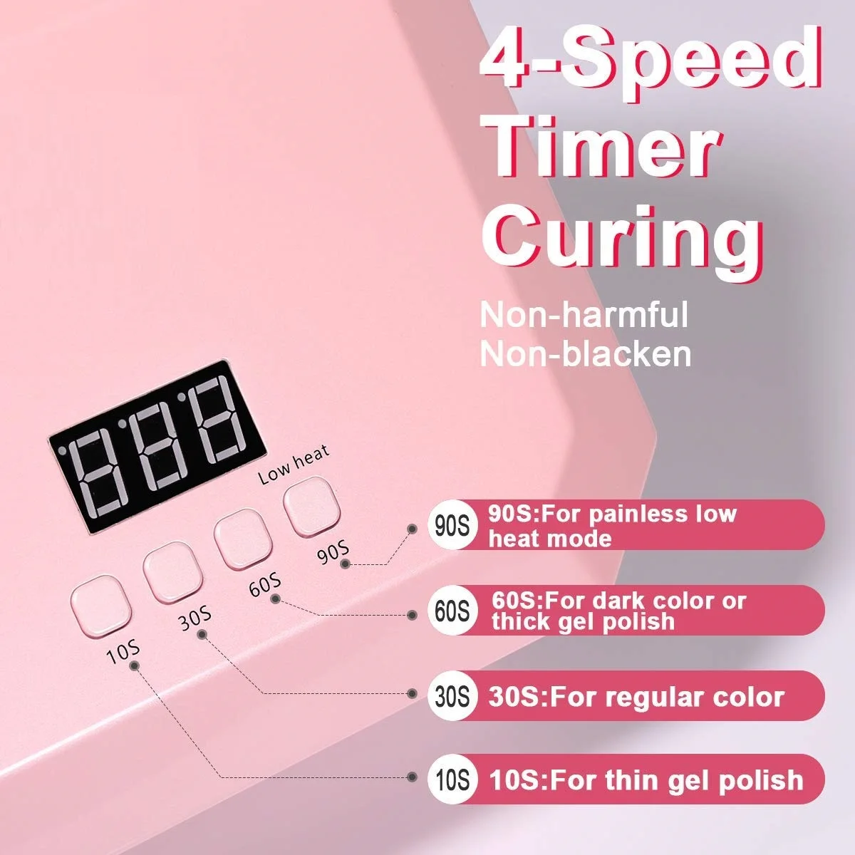 УФ-лампа для сушки гель-лака со встроенным аккумулятором профессиональная Светодиодная лампа маникюра и педикюра 54