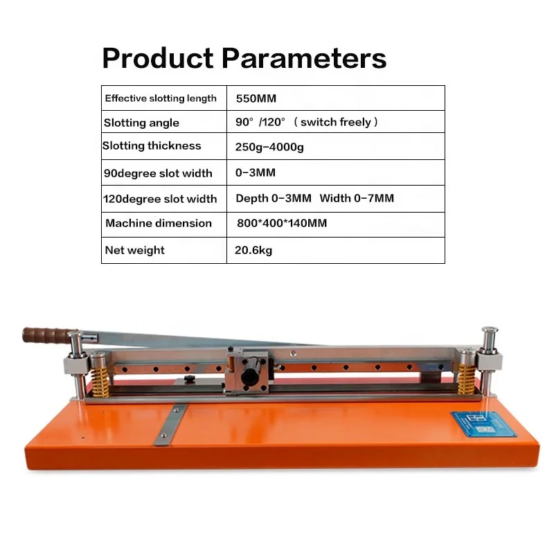 Manual Cardboard Grooving Machine Rigid Box Making Machine Use to Make Box Sample Paper Box Making Machine