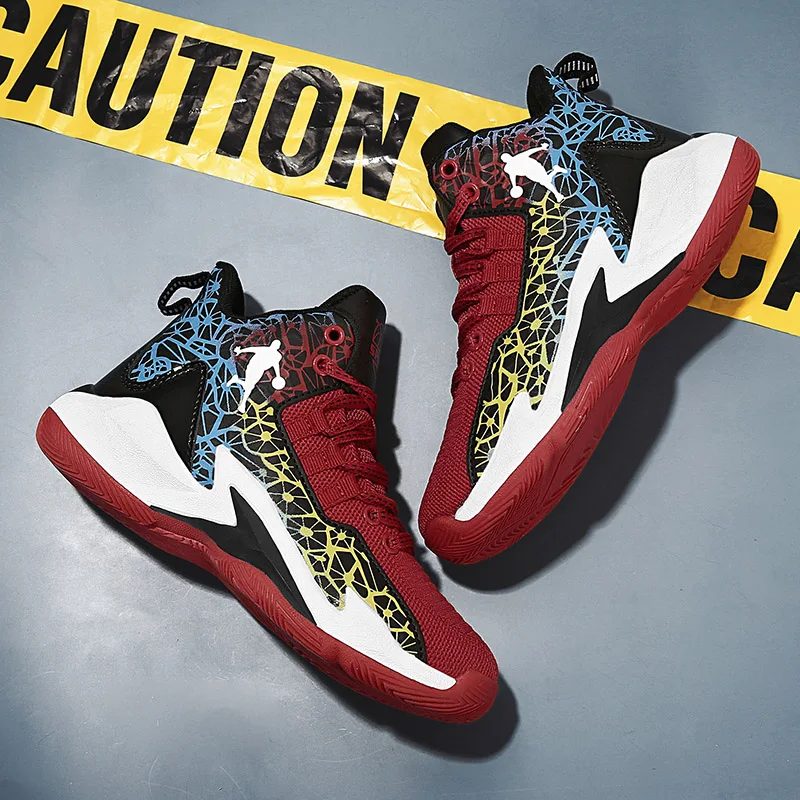 
 Модная детская обувь на заказ, Детская уличная обувь для баскетбола, высокие кроссовки для детей  