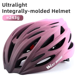 Casque Vélo West Biking Ultra Léger VTT Route Sécurité Réglable