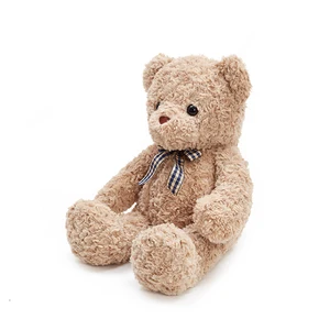 Promotional Gifts Cute Stuffed Bear Custom Logo Plush Teddy Bear With Bowknot