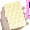 Esponja de color prensada en caliente - Amarillo [Forma de diamante]