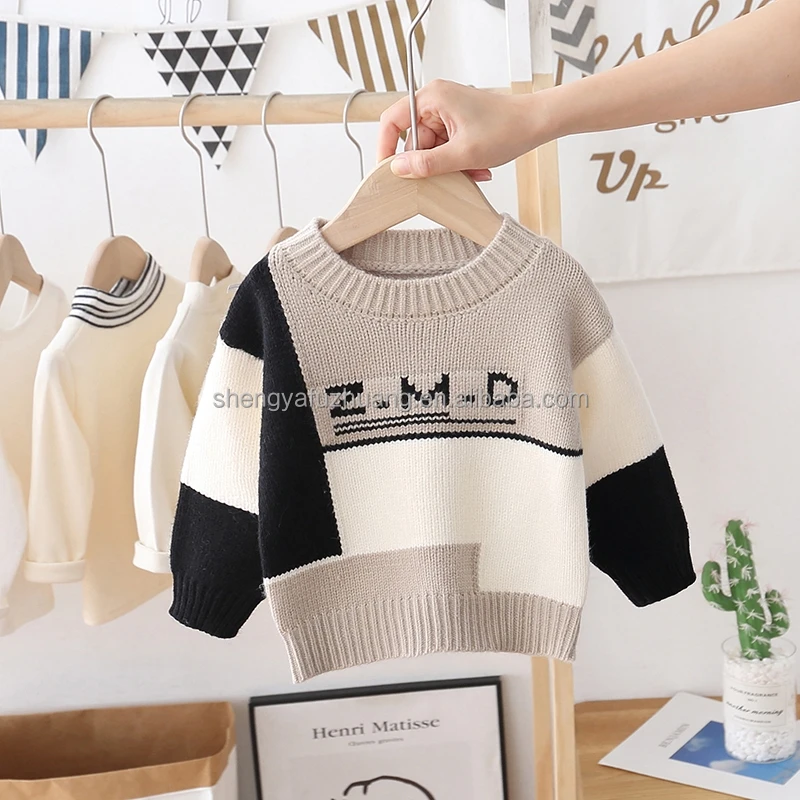 Children's Sweater Baby Solid Casual Basic Kids Sweater Thick Kids Soft Woollen Clothing for Boys Girls Autumn Winter Sweaters