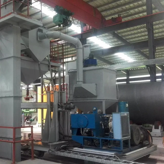 Steel Pipe Derusting Machine for 3PE Anticorrosion Pipe Product Line