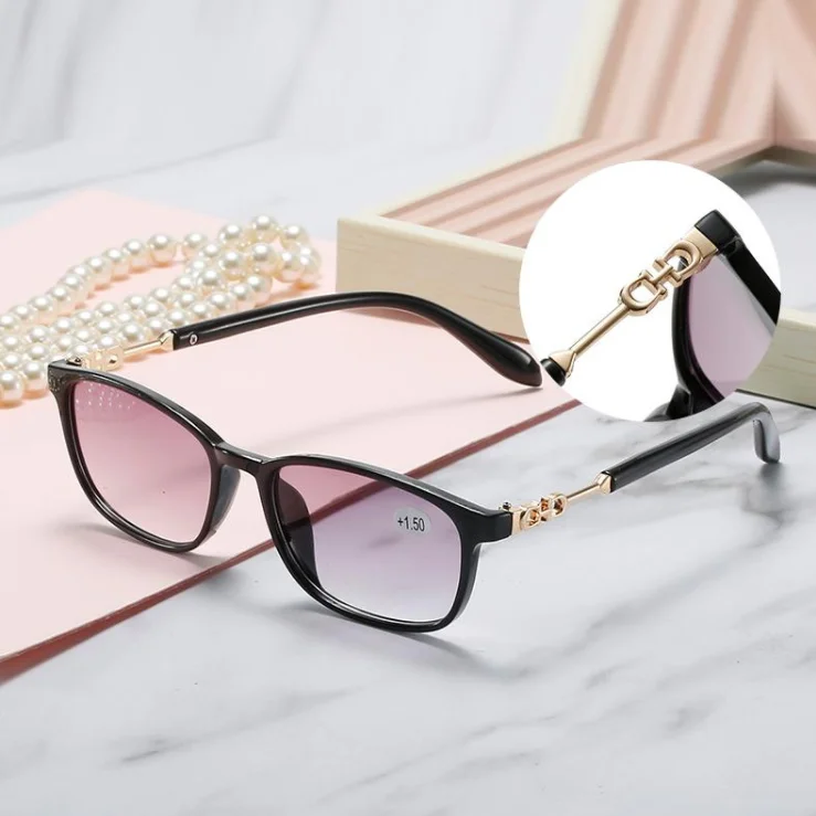 2022 Newest Square reading glasses Gradient lens men women reading glasses optical wholesale reader glasses frame in stock