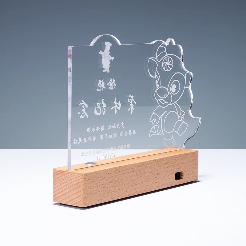 High quality wholesale customized creative design acrylic trophies awards plaques supplier