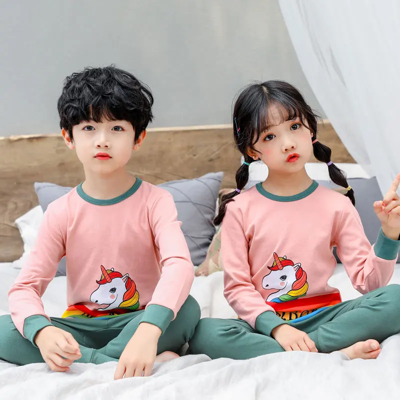 New Design Sleeping Cartoon Pyjamas Kids Pajamas Sleepwear 2 Pcs Girl ...