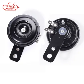 Motorcycle Electric Horn Kit 12V 48V 72V 105db Universal Waterproof Round Loud Horn Speakers for Scooter Moped Dirt Bike ATV